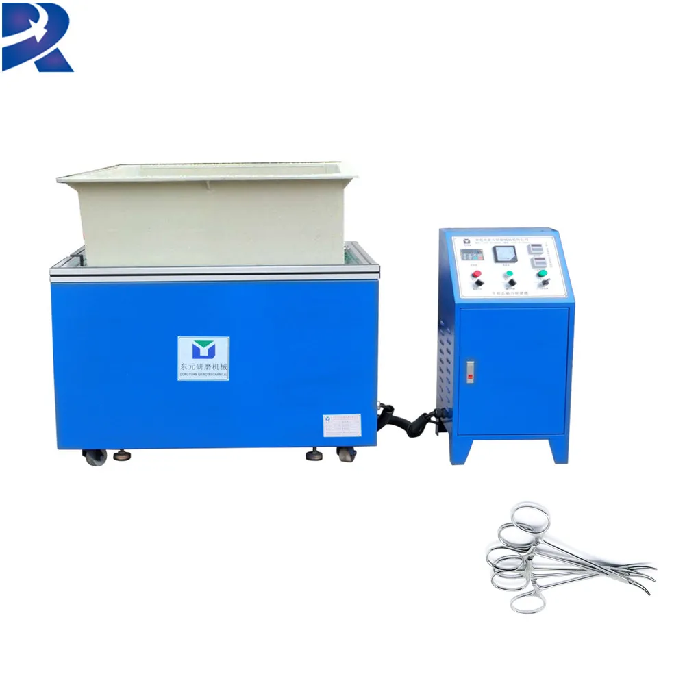Surgical instruments polisher big capacity magnetic finishing deburring machine