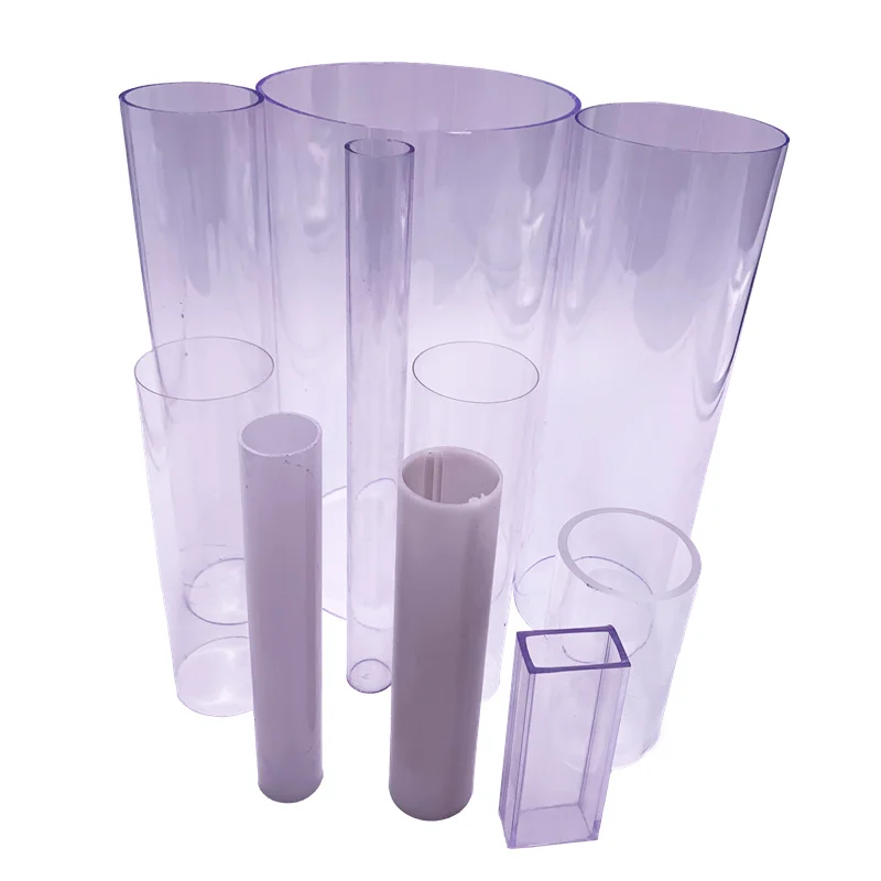 Green rectangle pvc pmma abs ldpe rectangular acrylic square custom styrene tube abs round plastic pipe