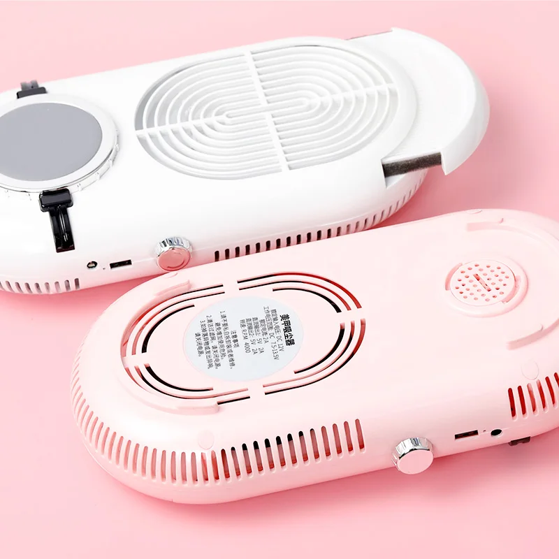 Professional Nails Drill Vaccum Cleaner Pink Acrylic Manicure Polishing Tool Pedicure Custom Logo Wholesale Nail Dust Collector