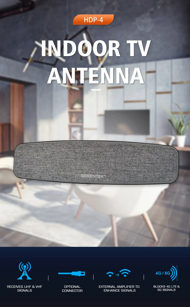 GREENTEK 2022 new upgrade Amazon hot selling cheaper high quality long range indoor digital signal amplifier hdtv tv antenna