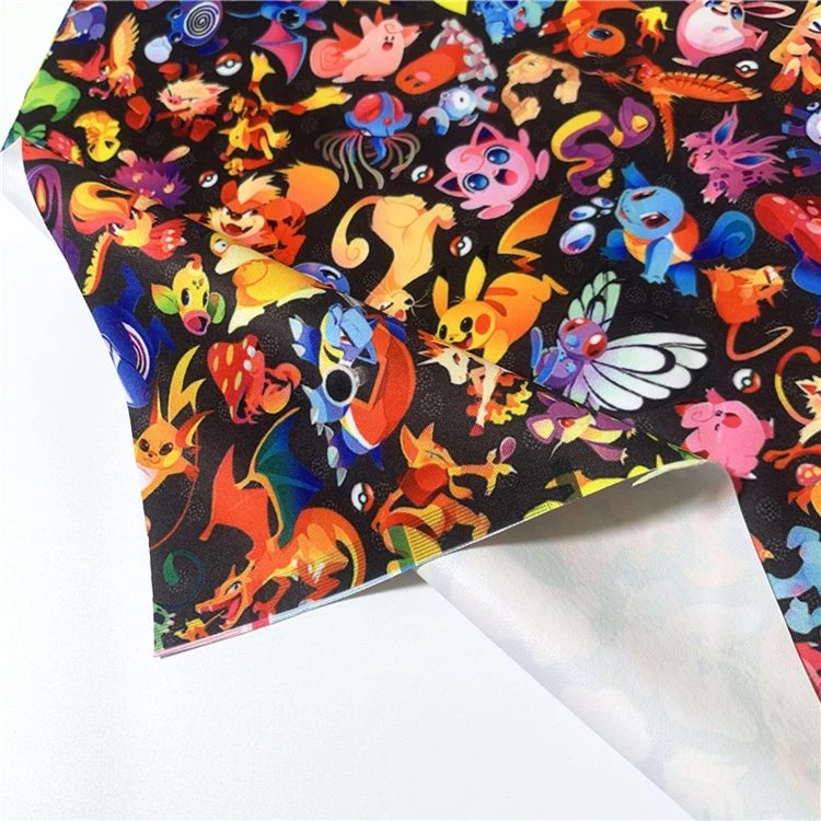 
 Customized Digital Printing 100% Polyester Pul Waterproof Fabric  