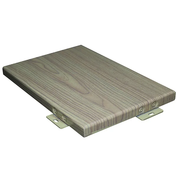 2.0mm thick aluminum veneer im itation wood grain door head shape perforated ceiling with 1.5mm aluminum