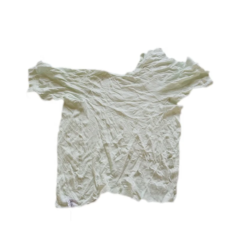 Light color absorb water clean cloth 5kg rags by used t shirt cut pieces