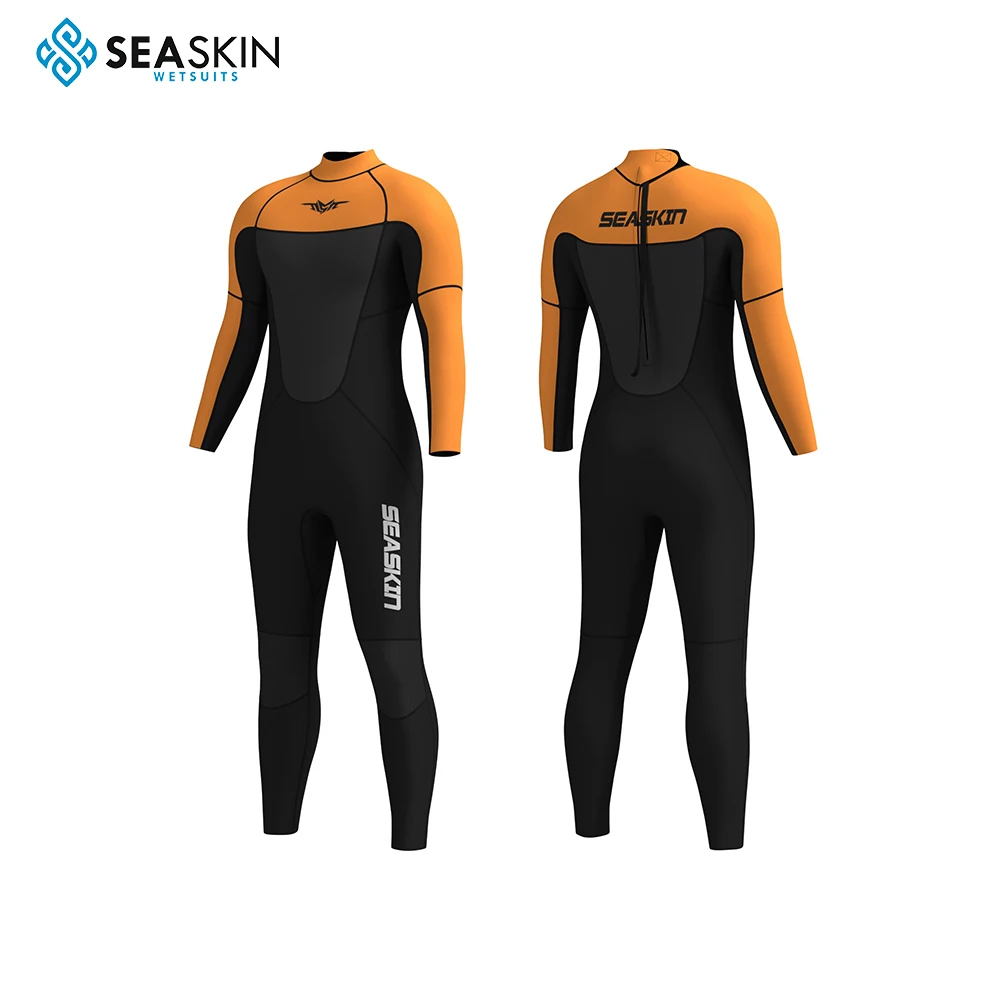 Seaskin Diving Swimming Watersports Wetsuit Jacket Long Sleeve Front Zip water sport Neoprene Wetsuit Top