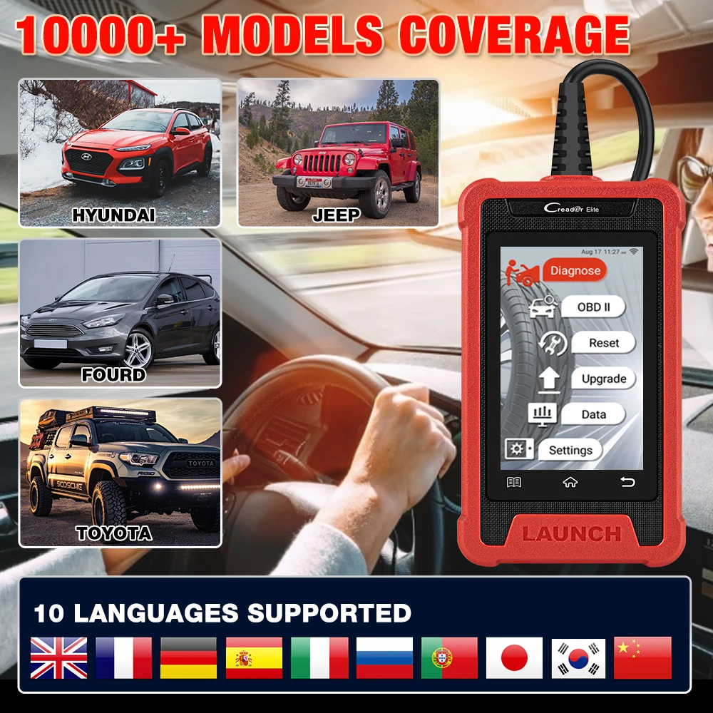 Factory Hot Sales Modern Design Launch Cre200 Car Diagnosis Scanner Machine Engine Diagnostic Golf Monitor