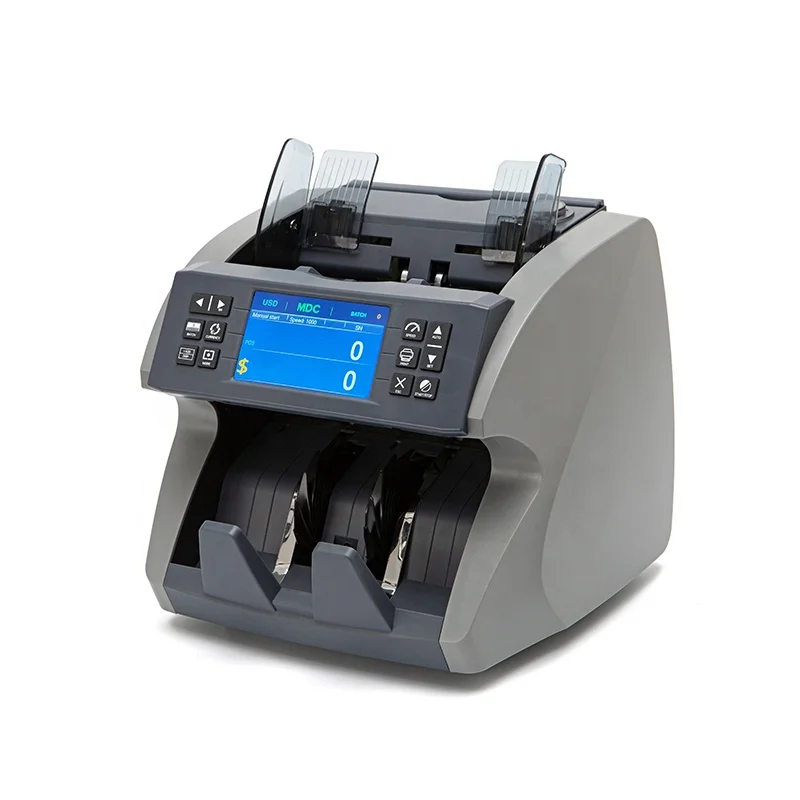 bill counter machine with detection cheap banknote counter Cash counting machine print  mix denomination bill counter