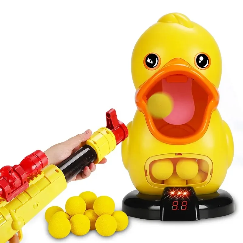 Target Shooting Scoring Game Shooting Duck Target Toys Soft Air Toy Gun Indoor Outdoor Play Toys Gun Airsoft