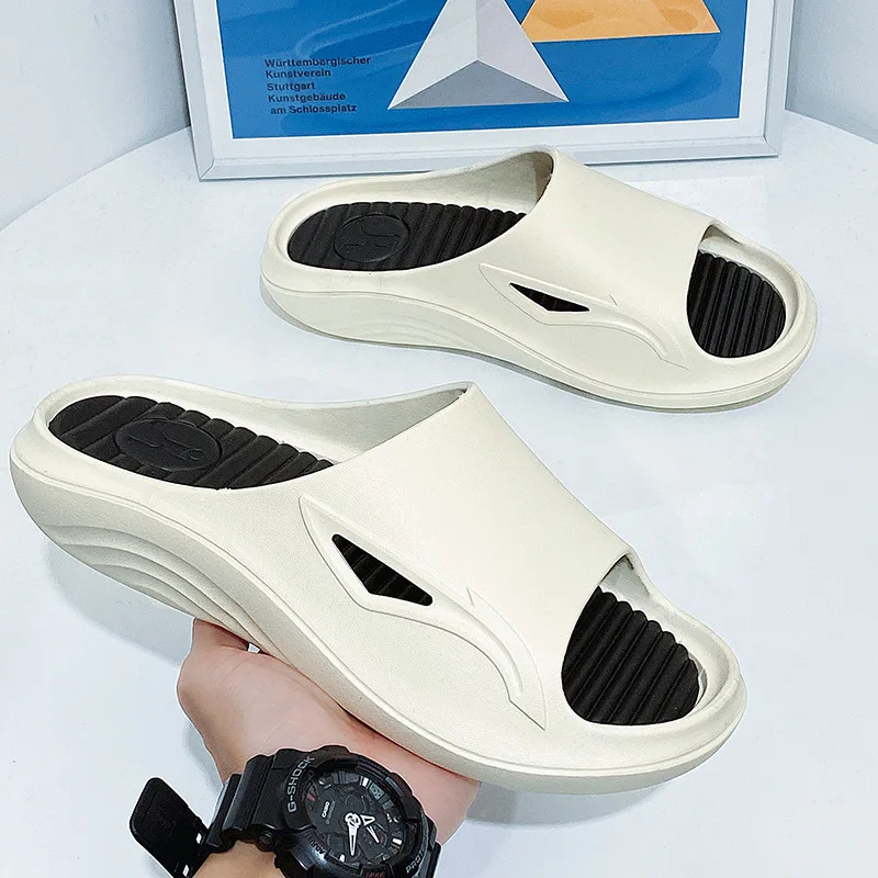 Bathroom Custom Wholesale Summer Popular Pvc Customized Unisex Slipper With Thicken Sole Logo