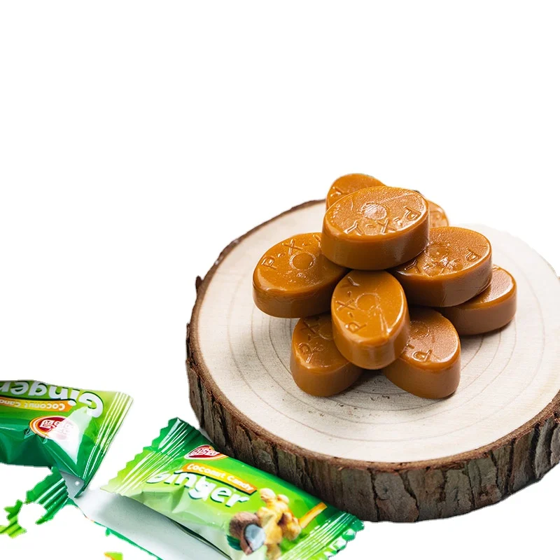 Healthy wholesale factory ginger coconut hard candy