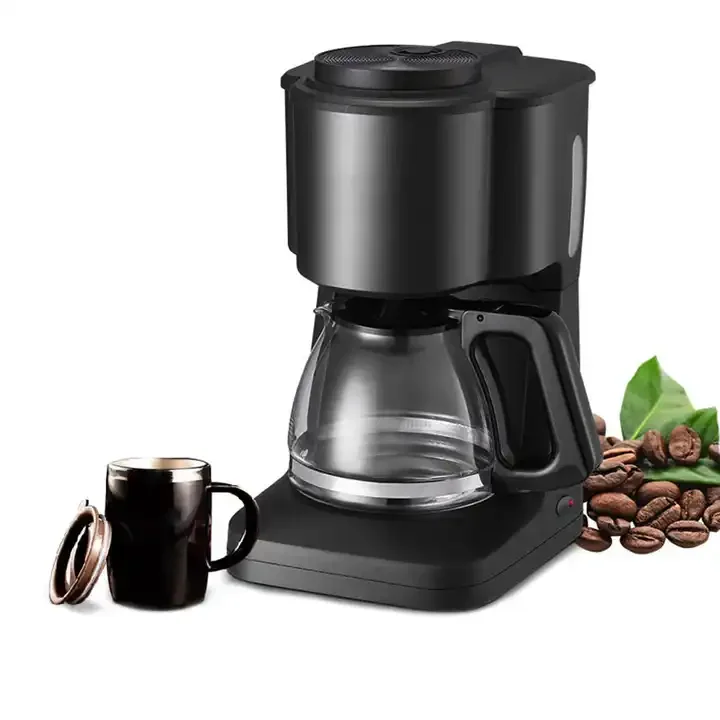 American style fully automatic grinding integrated coffee machine household office electric drip coffee maker with timer