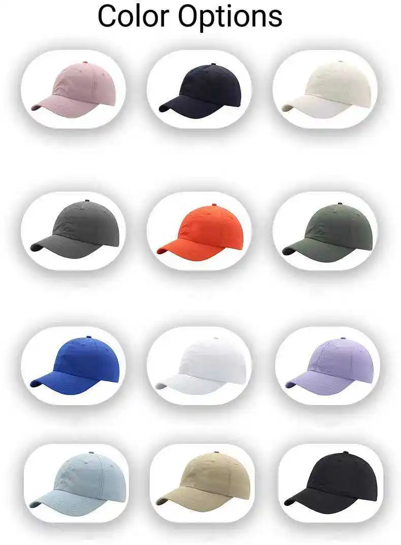 Wholesale Adjustable Quick drying Custom 6 Panel Dad Hat Embroidered logo Dad Hat Custom Baseball Caps Sports Hats