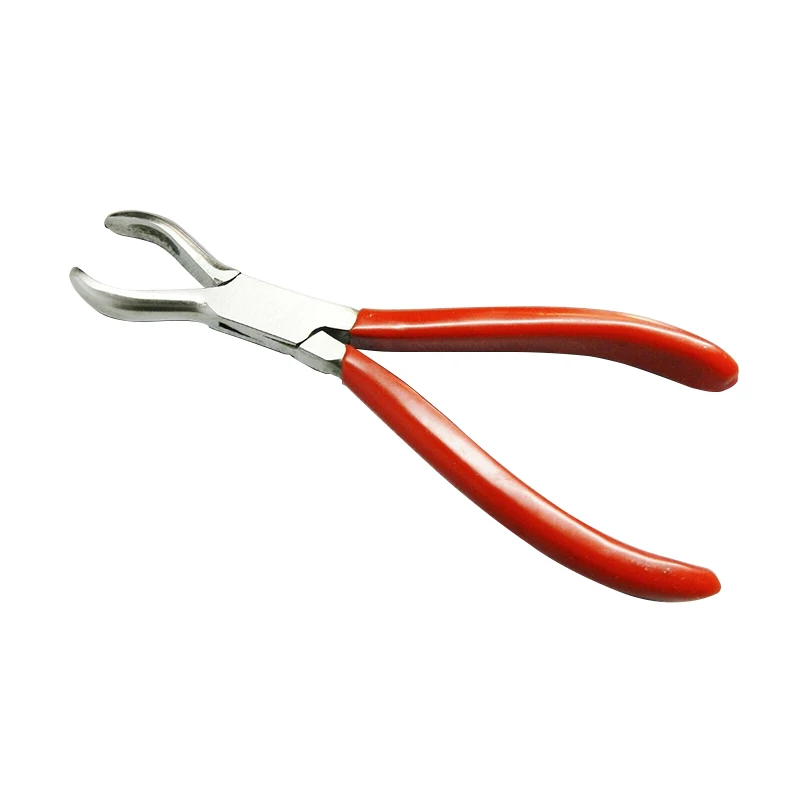 Precision Curved Jaw Ring Closeing Pliers 147mm PVC Grip Jewelry Making Rings Loop Jump Ring Closing Pliers