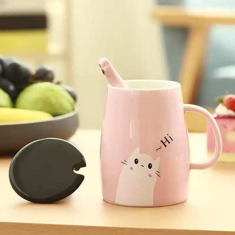 Share Direct Sale Creamic Mug Creative Cat Clow Coffee Mug
