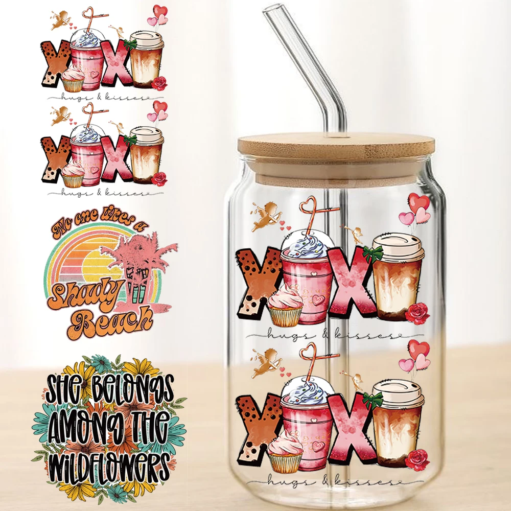 Лучшее качество, модная пользовательская печать 3d-логотипа, УФ-переводная Водонепроницаемая наклейка, этикетка УФ DTF, переводки для чашек, обертывания