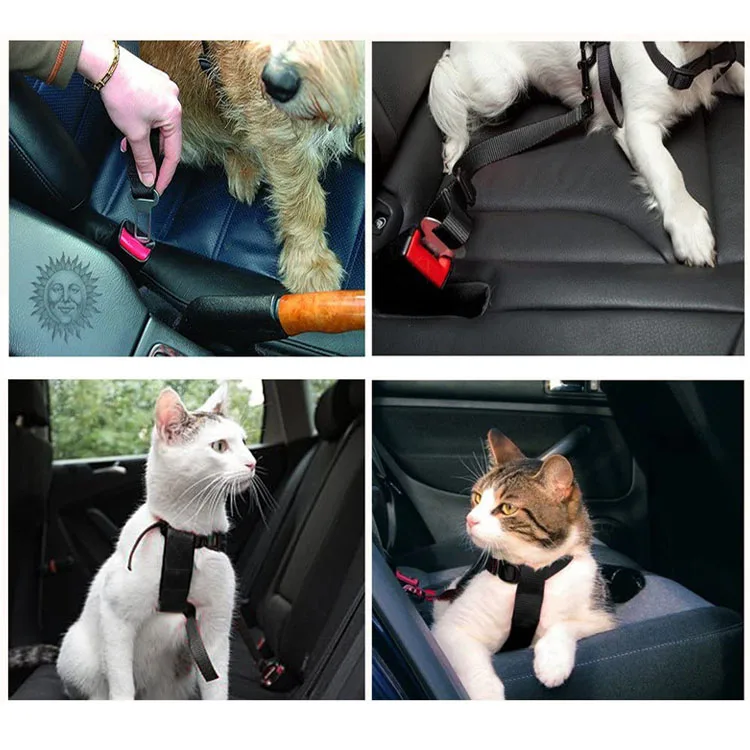 Wholesale Custom Pet Dog Safety Rope Quick Easy Installation Adjustable Nylon Dog Car Seat Belt