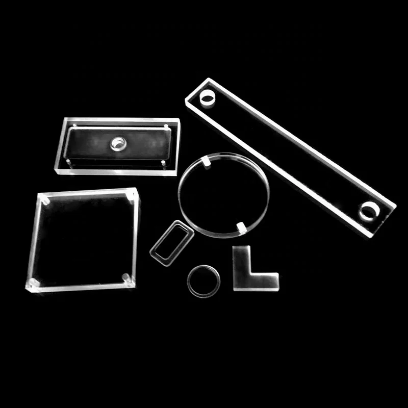 High Precision Perforated Quartz Plate Fused Perforated Quartz Panel