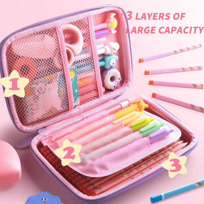 Wholesale School cute stationary Kawaii Pencil Case Unicorn Pen Case