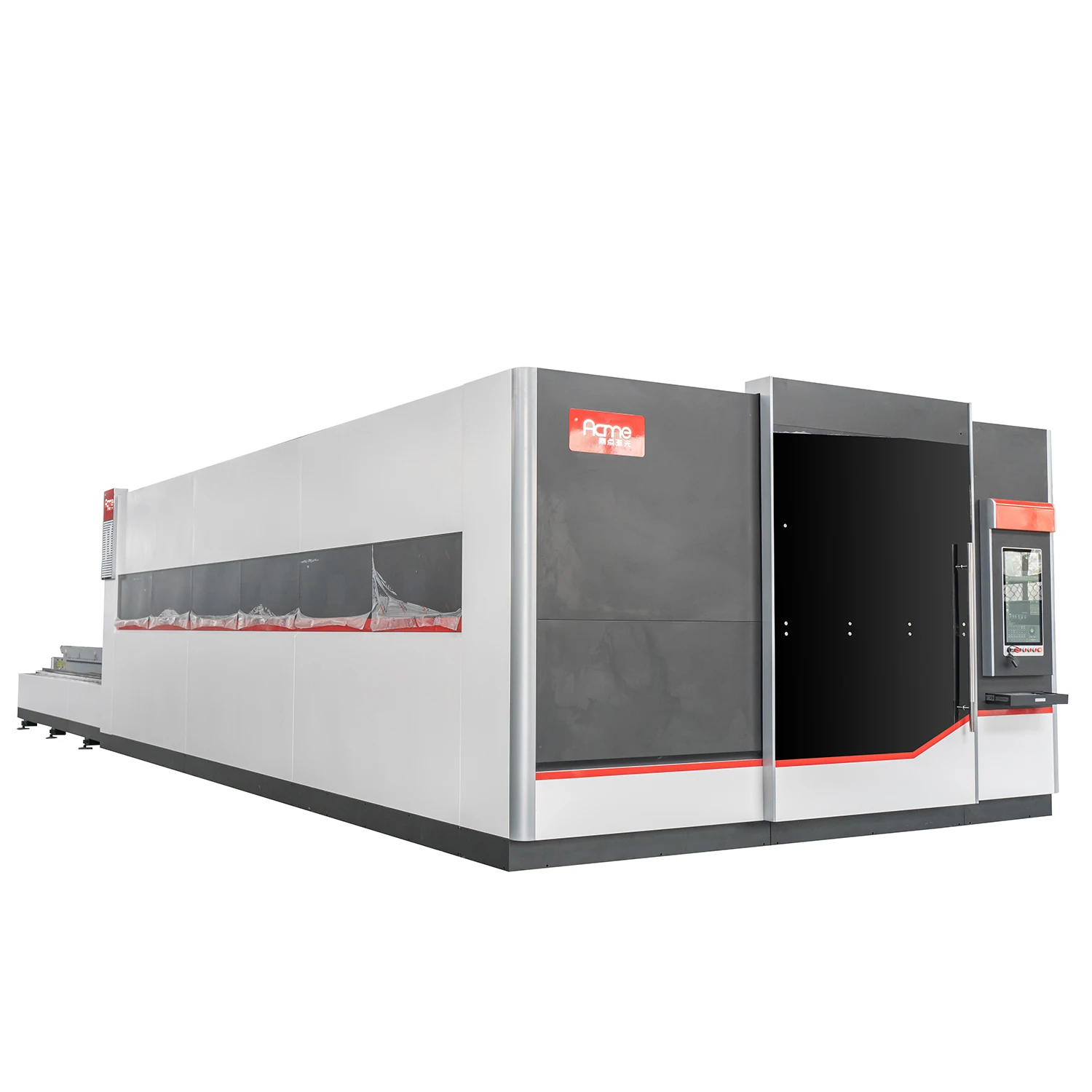 Enclosed Two Changeable Shuttle Cutting Table Laser Source Generator 6KW 8KW 10KW 12KW CNC fiber 10000W Laser Cutting Machine