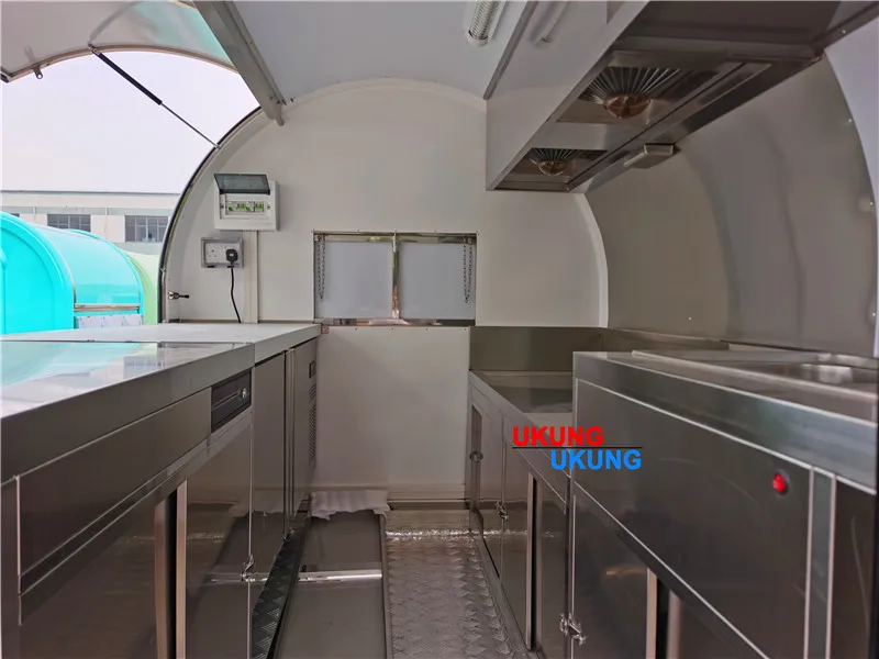 UKUNG food trailer for sale canada food trailer with deep fryer concession windows for food trailer