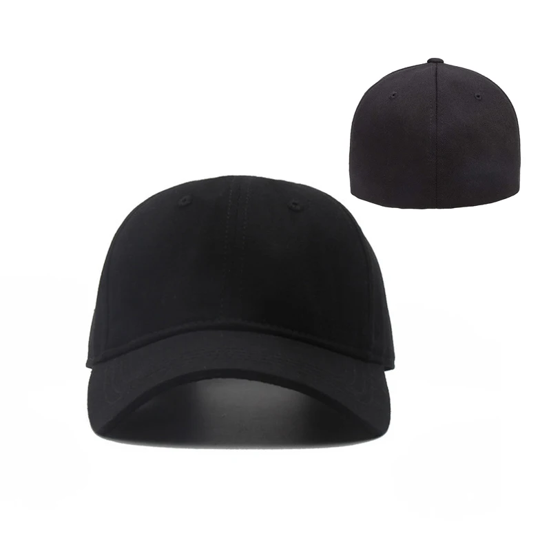 Wholesale Embroidered Custom Logo Summer Fitted Hats Men Customized Baseball Cap Hat