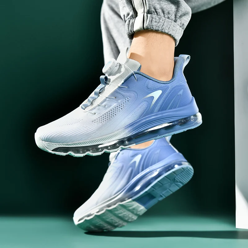 39-48 MNV Manufacturer Air Cushioning Big Size Mens Sport Shoes Breathable Woven Casual Walking Running Shoes for Men