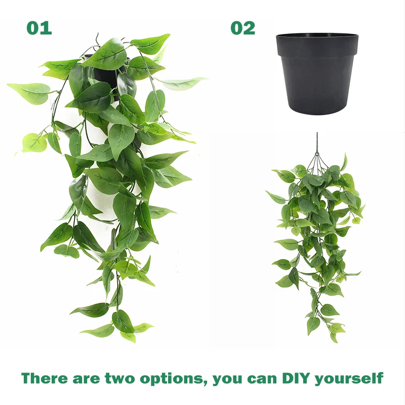 Tizen Best Price Leaf Vine Ivy Ferns Greenery Artificial Hanging Plants
