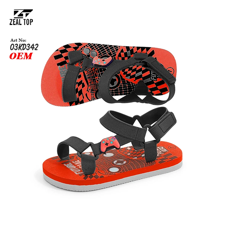 Hot Sale High Quality Children Slippers Kid Summer Shoes Girls Babies Flat Fancy Toddler Sandals Manufacturers PVC Strap Sandals