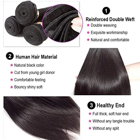 Lavishbeauty RTS Cuticle Aligned Raw Unprocessed Virgin Straight Indian Single Drawn Raw Human Hair Wigs Wholesale Manufacturer