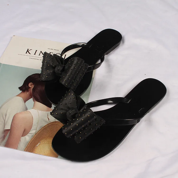 Classy Cheap Custom Logo Orthopedic Soles Embellished Bowknot Flower Pedicure Other Bling Plain Mujer Girl Cute  Sandals