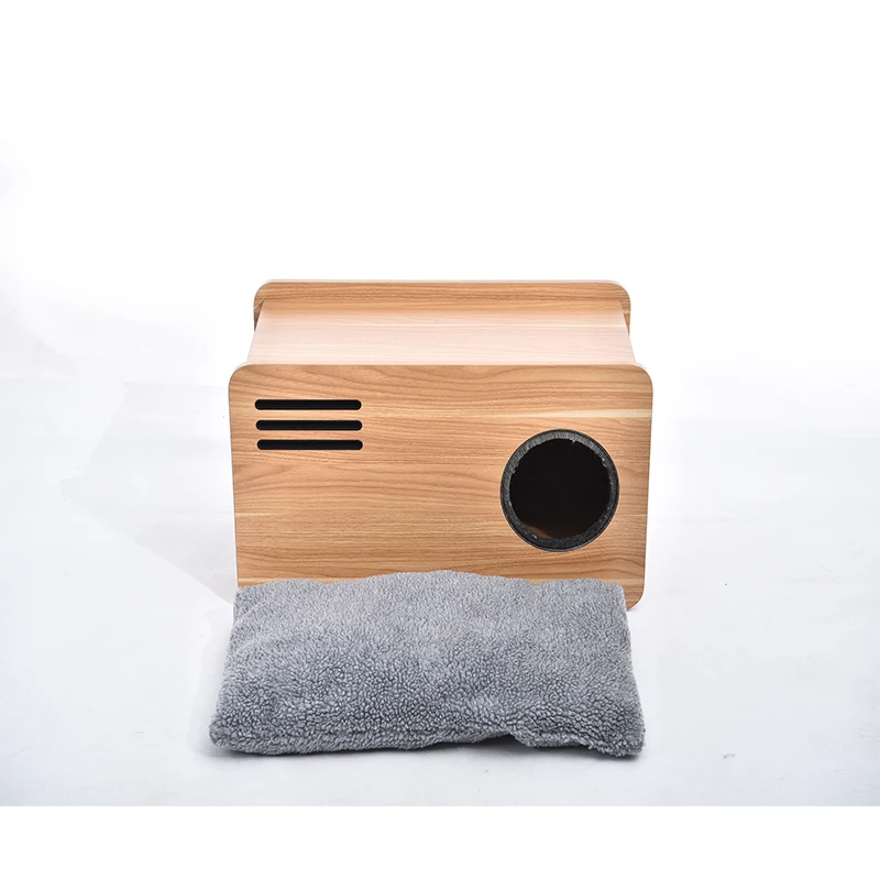 2020 Newest Design Home Modern Style  Cat House Scratcher Wooden Cat Furniture With Mat