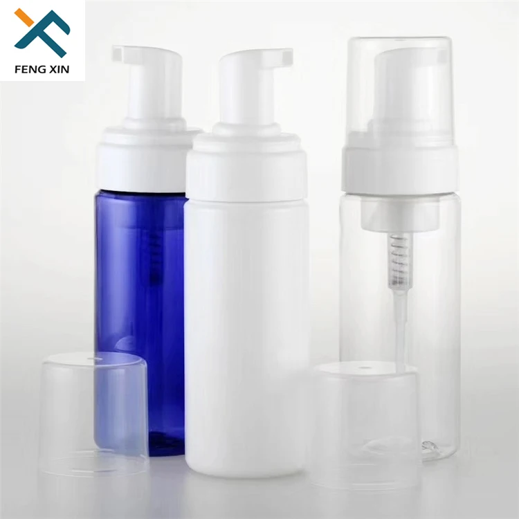 Beauty Care Tool 100ml 150ml 200ml Empty PET Cosmetic Soap Dispenser Foam Pump Bottle For Travel Home Use