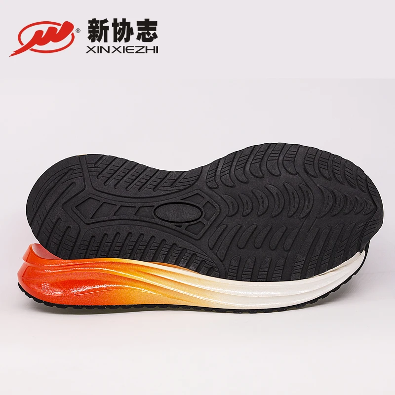 Custom new design shining painting golf shoes soles wear-resisting sneaker soles making colorful PU sole