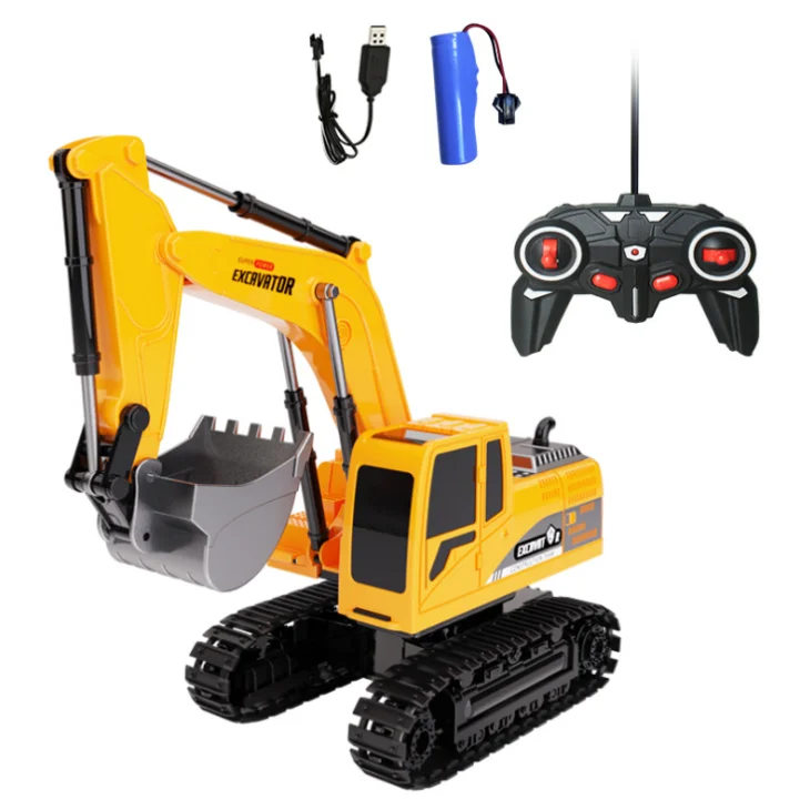 Kids toy car electric excavator toy remote control excavator toy