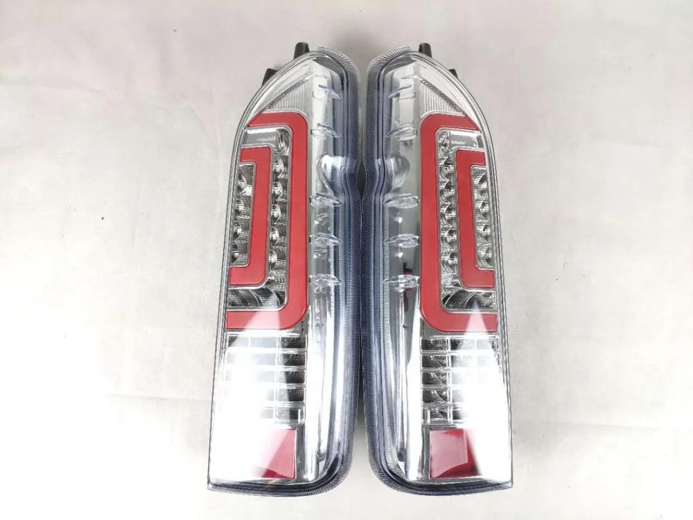 Car LED Tail Light Taillight For Toyota  Hiace 2005 -  2018 Rear Fog Lamp  Brake Light  Reverse  Dynamic Turn Signal