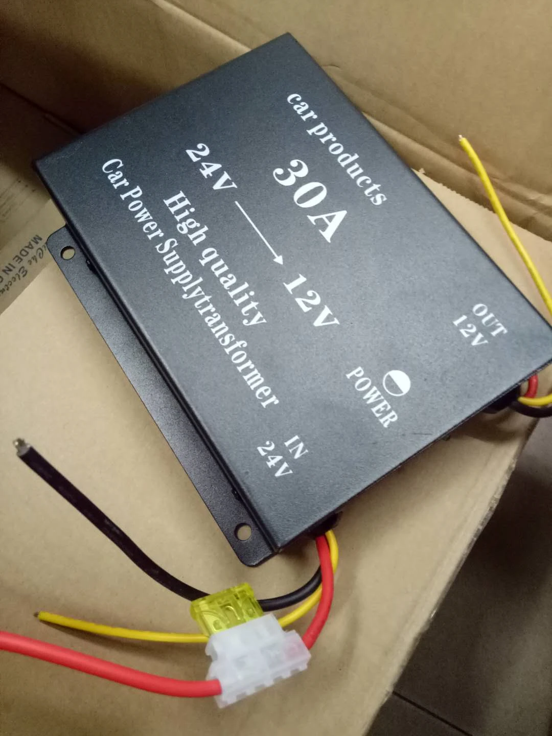 Hot Sell 24 Volt to 12 Volt 30A Dc to Dc Converter Step Down for Car