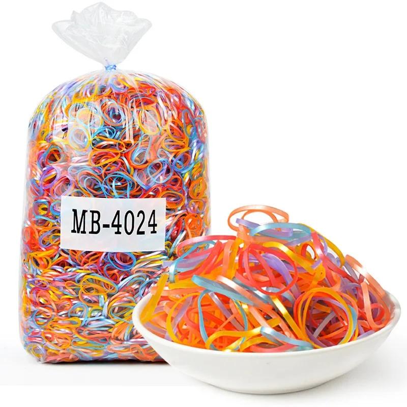 Loom Rubber Elastic Bands for DIY Bracelets or Girls Hair Ties