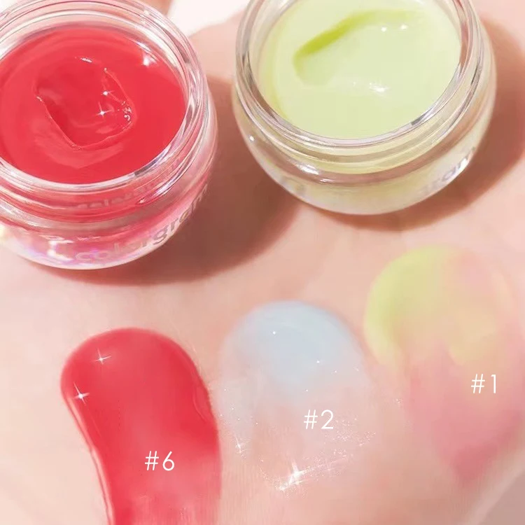 New Arrival Naturally colorful Jam Lipstick Cute Pink Lip Care Gloss Jelly Lip Gloss