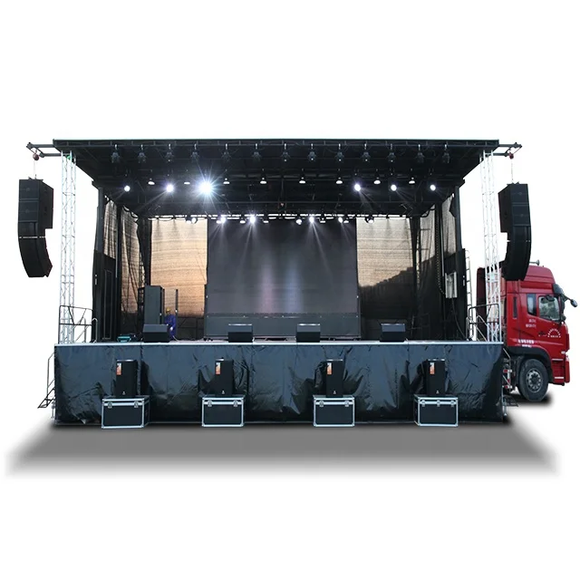 Factory Selling Foldable Reversible Mobile Stage Truck Manufacturer Hydraulic Mobile Stage Trailer For Sale