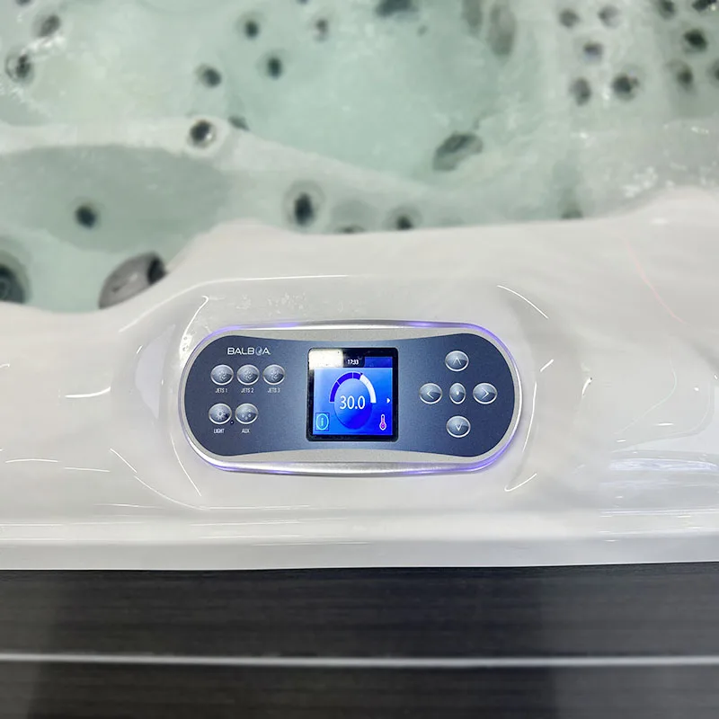 Cheap price mini 2 persons swimming spa pool whirlpool massage swim spa outdoor mini spa pool