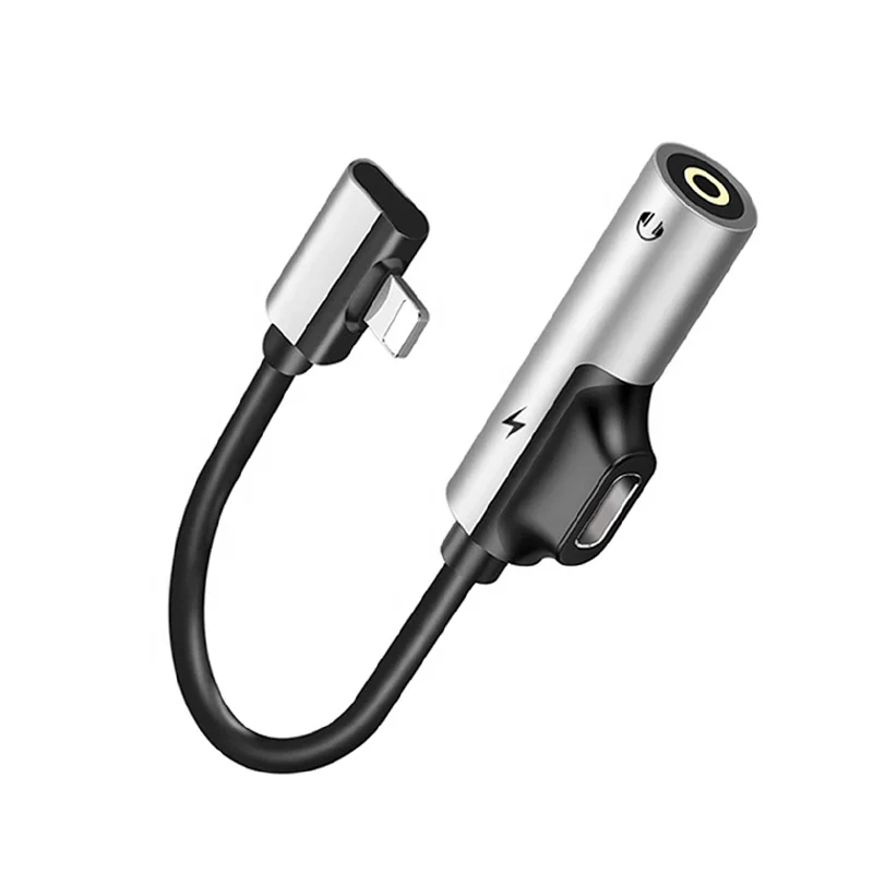 Lighting to 3.5mm Adapter For ip 12 11 8 7 Plus XS XR Listening Charging Earphone Adapter Connector AUX Splitter Cable