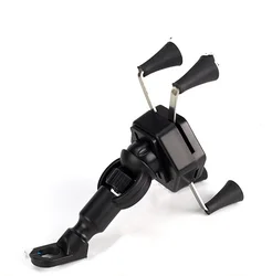 X Grip Motorcycle Phone Holder With Usb Charger Handlebar Bracket