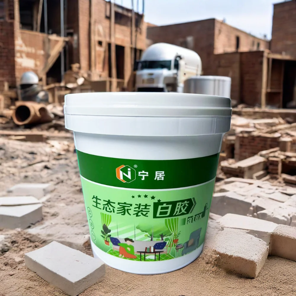 White PVCA Latex Glue for Wood for Construction & Real Estate Composed of Vinyl and Polyvinyl Alcohol Polymers