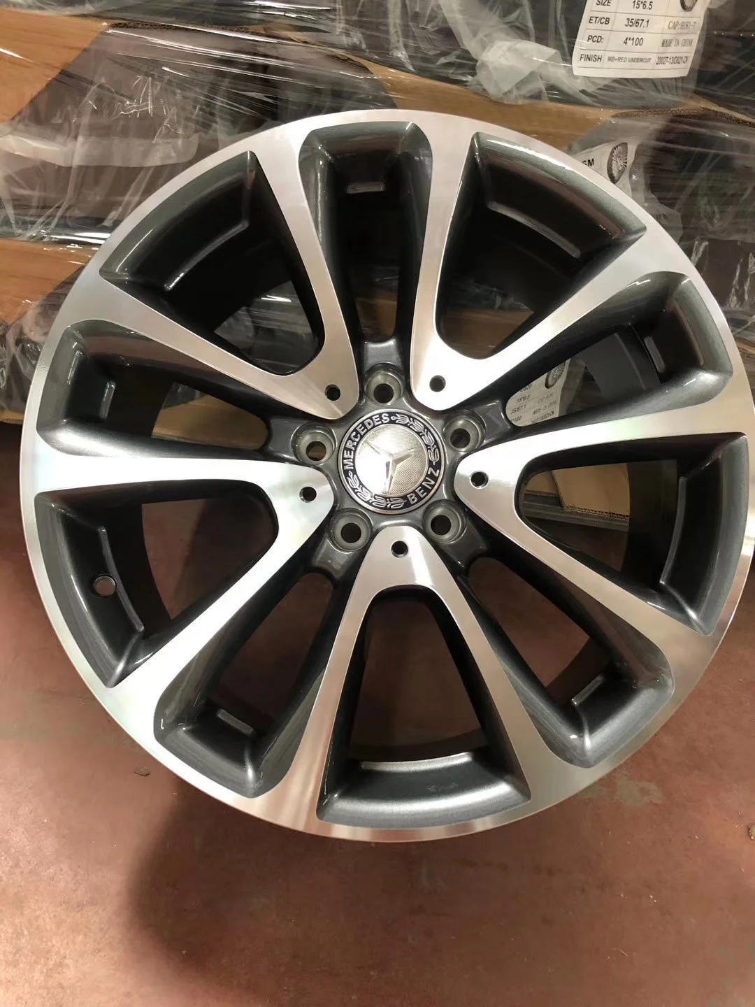  Прямые поставки от производителя 18 дюймов через/джвл IATF16949 ET35mm Twin Spoke легкосплавные колесные диски для Mercedes