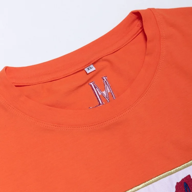 2020 Summer Thin Pure Cotton Custom Embroidered T shirt