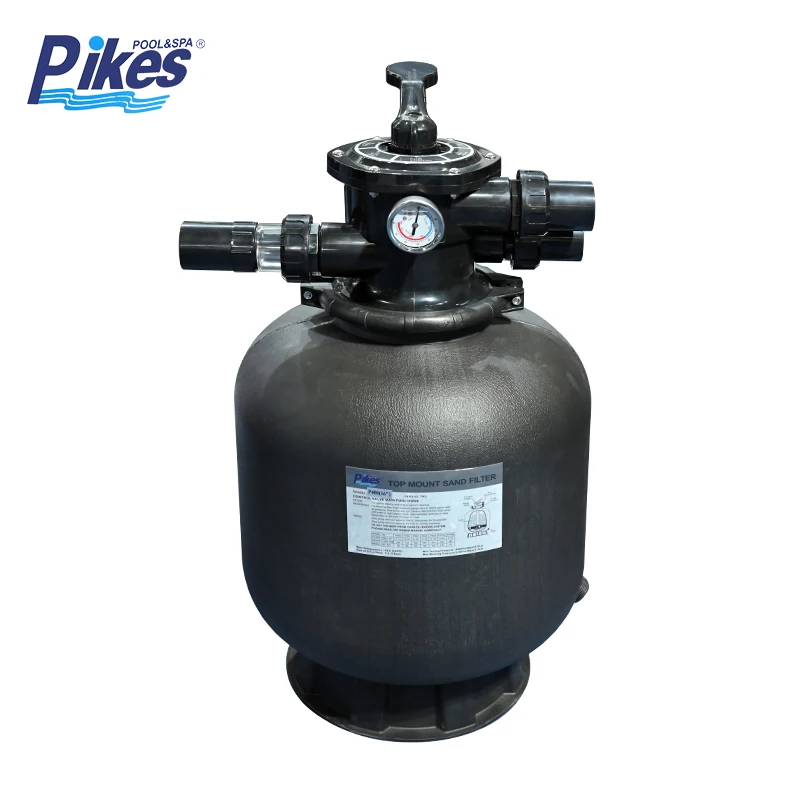 Factory Supply 1.5' Fiberglass Plastic Sand Filter with Multiport Valve for Small Swimming Pools Top/Side Mounted
