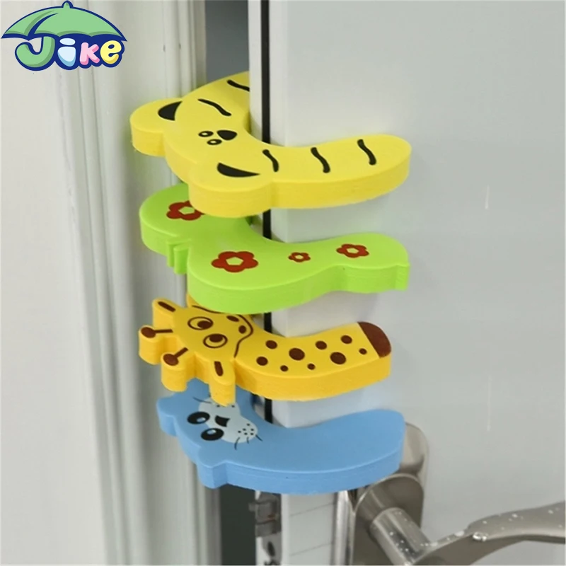 Colorful  animal shapes door stopper for glass door  baby safety door stoppers kids protector