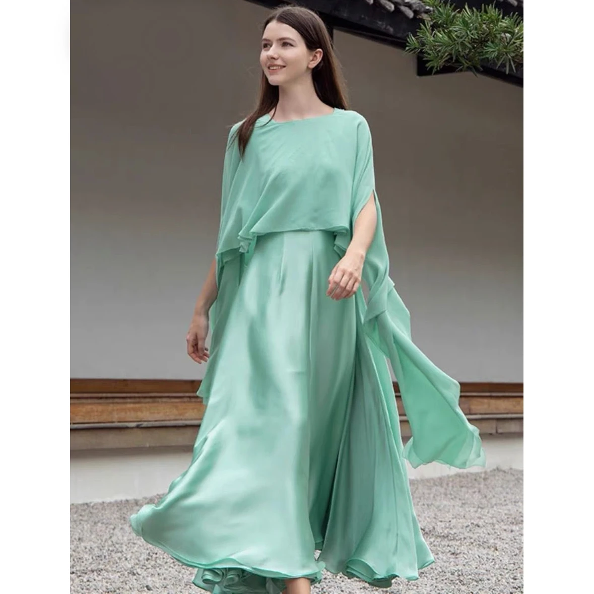Factory processed customized 19 Momme 140cm mulberry silk fabric matte silk elastic double-sided white Charmeuse Satin fabric