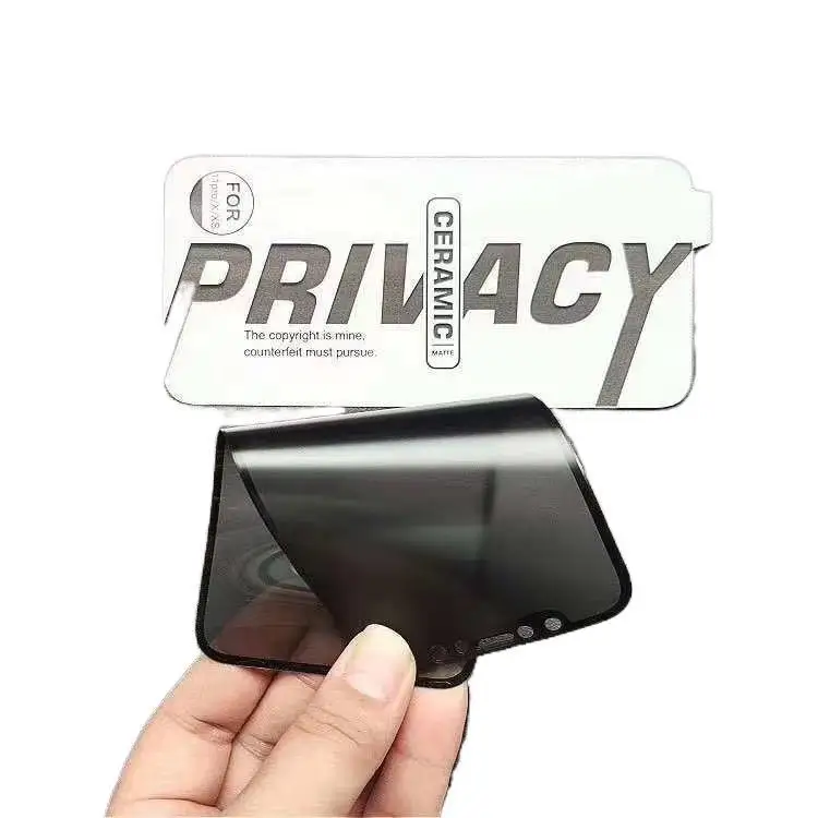 Ceramic Screen Protector For iPhone 16 12 15 13pro 14max Privacy Ceramic Screen Glass 9H PMMA Anti-scratch Tempered Glass Film