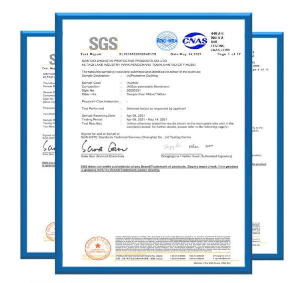 Hazmatsuit Waterproof Non Woven Ppekit White Medical Coverall Suit 14126