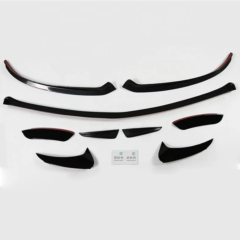 Front Bumper Lip Spoiler& Rear Bumper Air Knife For Benz W177 AMG A35 Style 2019
